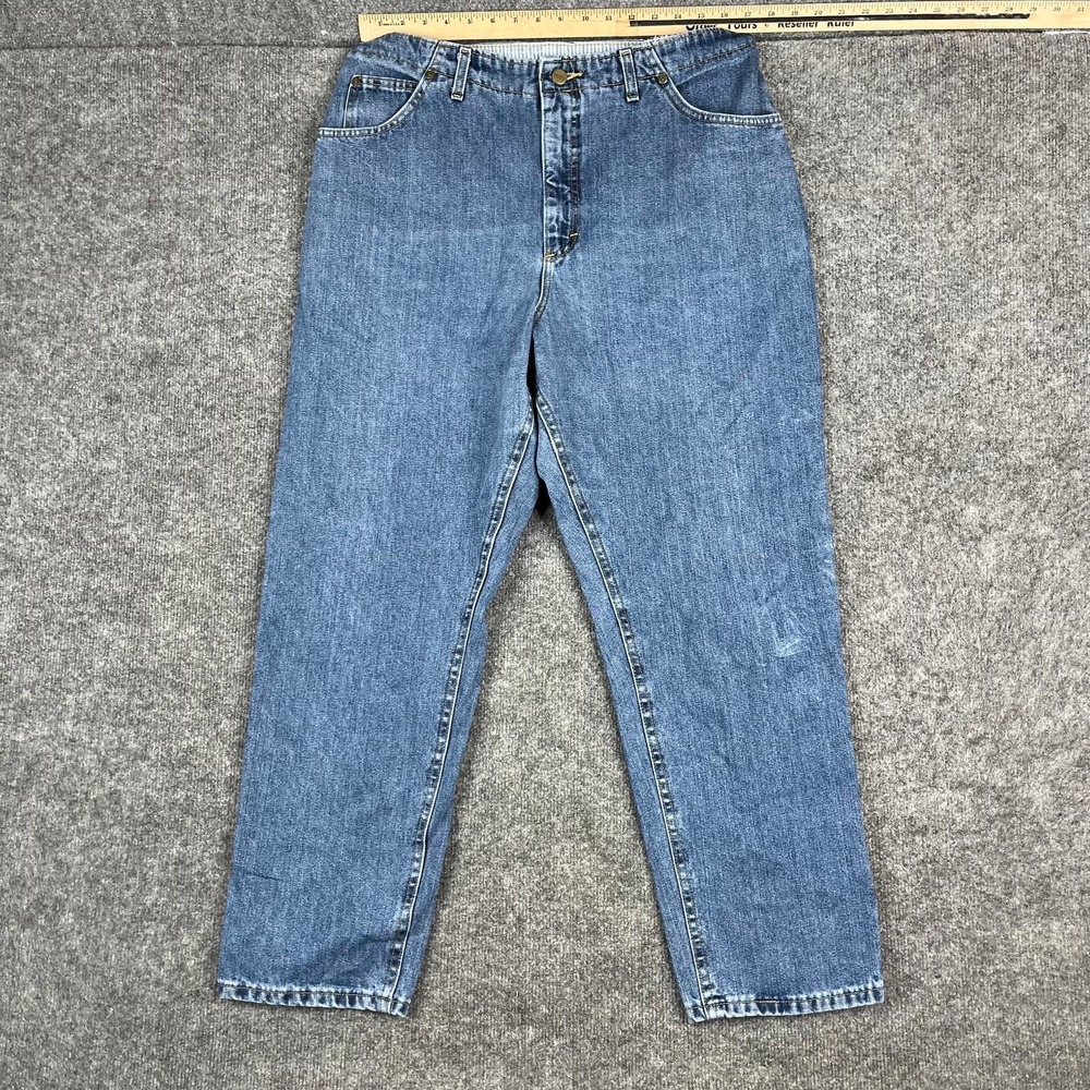 LL Bean Jeans Womens Size 28 Blue Straight Leg Comfort Waist Denim Casual